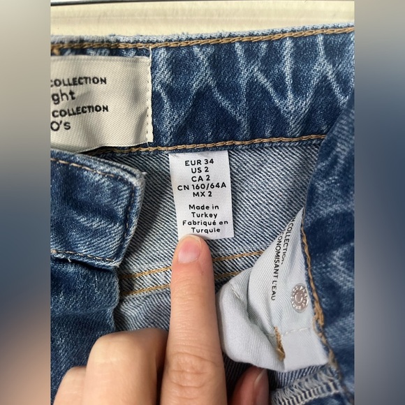 &DENIM 90s Distressed Straight Medium Wash Leg Jeans Women’s Size 2 - Picture 11 of 16